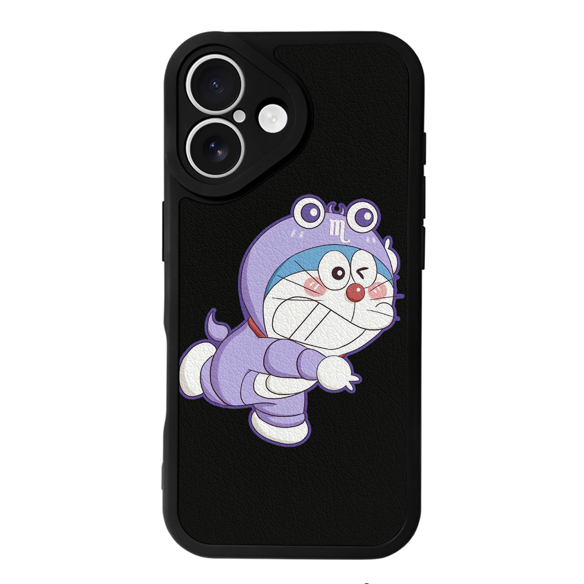 （画像用） ドラえもん Doraemon 【iPhone 16シリーズ対応】シリコンスマホケース（レザー調） 材質：シリコン